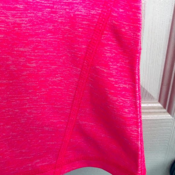 IDEOLOGY hot pink Heathered cap Sleeve Shirt NWOT - Picture 3 of 9